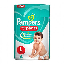 PAMPERS BABY DRY PANTS (L) 4PAD